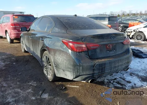 2018 Infiniti Q50 3.0T Luxe z USA, uszkodzony, nr VIN JN1EV7AR8JM610920